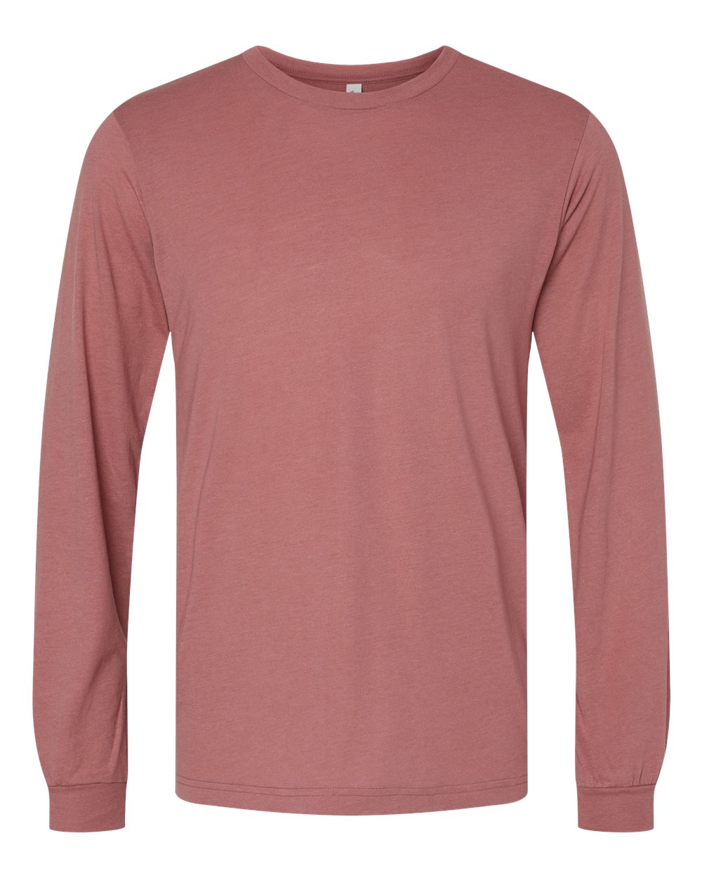 Unisex Triblend Long Sleeve Tee - Front - B11606322 - Mauve Triblend