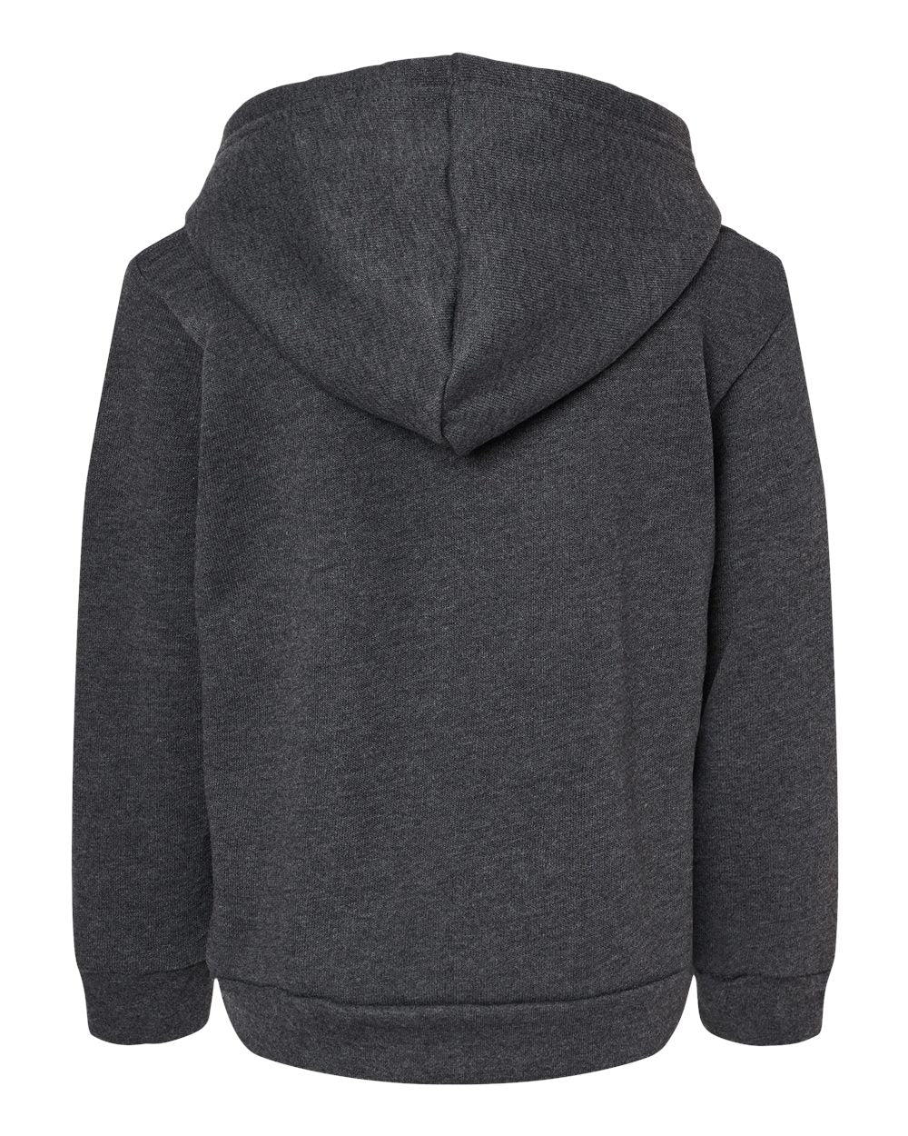 Toddler Sponge Fleece Pullover Hoodie - Back - B11806093 - Dark Grey Heather