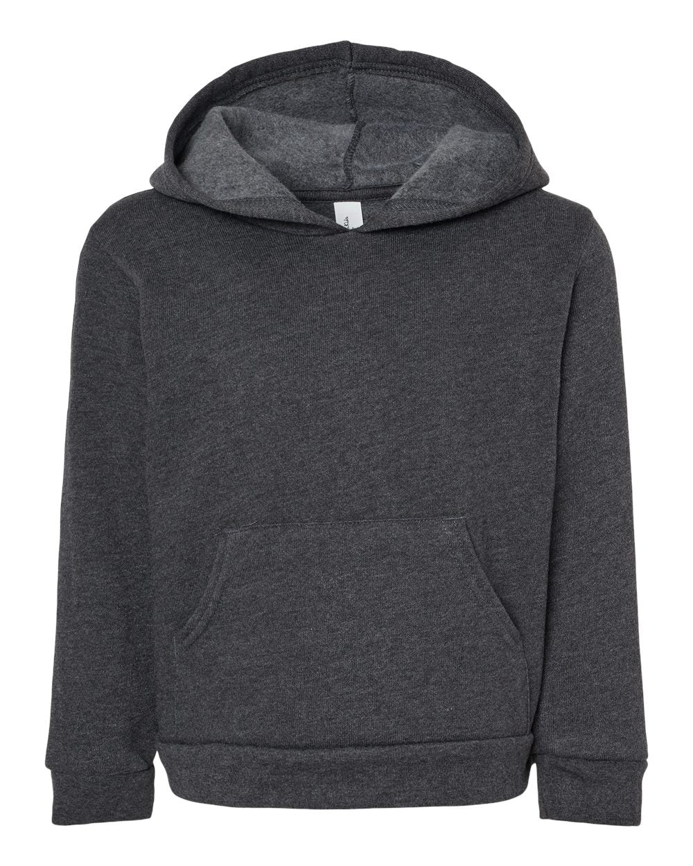 Toddler Sponge Fleece Pullover Hoodie - Front - B11806093 - Dark Grey Heather