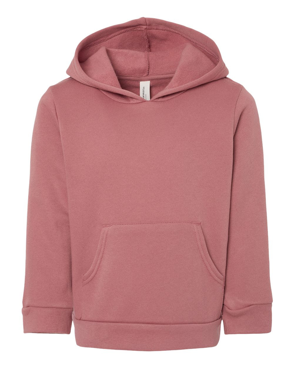 Toddler Sponge Fleece Pullover Hoodie - Front - B11806303 - Mauve