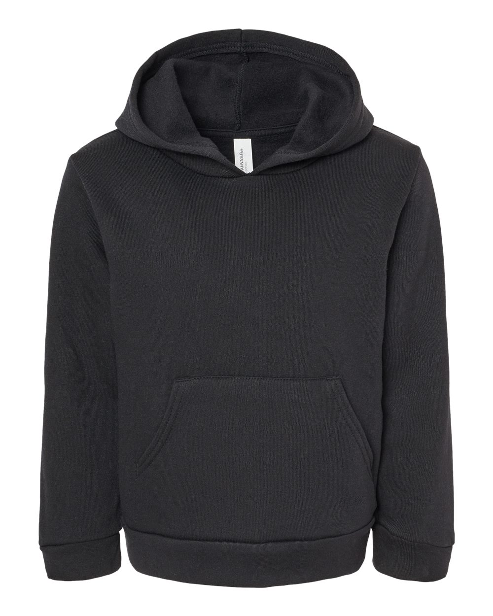 Toddler Sponge Fleece Pullover Hoodie - Front - B11806503 - Black
