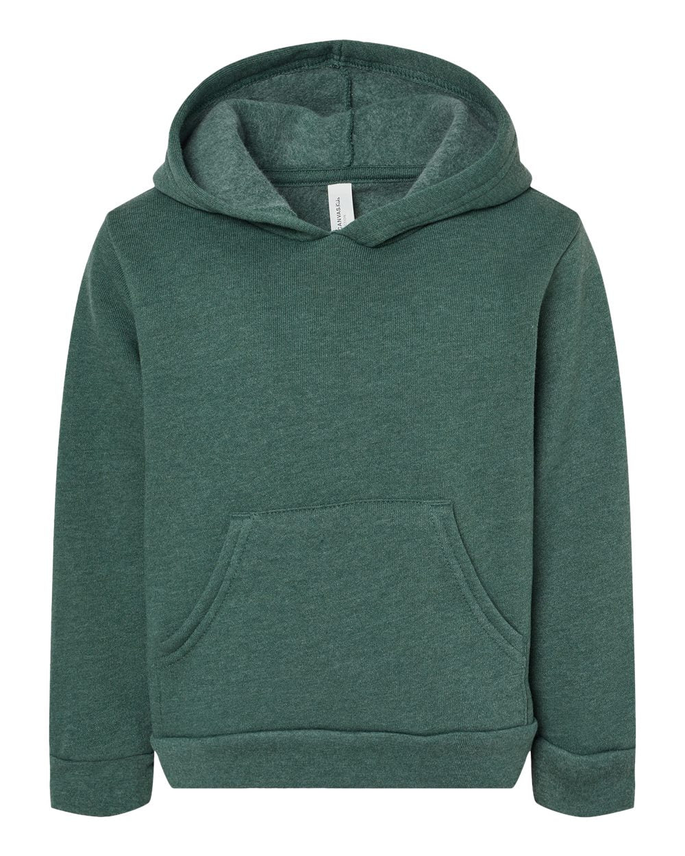 Toddler Sponge Fleece Pullover Hoodie - Front - B11806543 - Heather Forest
