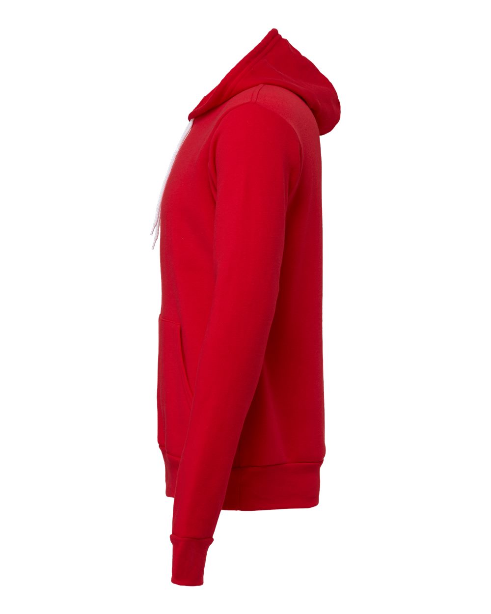 Unisex Sponge Fleece Hoodie - Back - B86306702 - Red