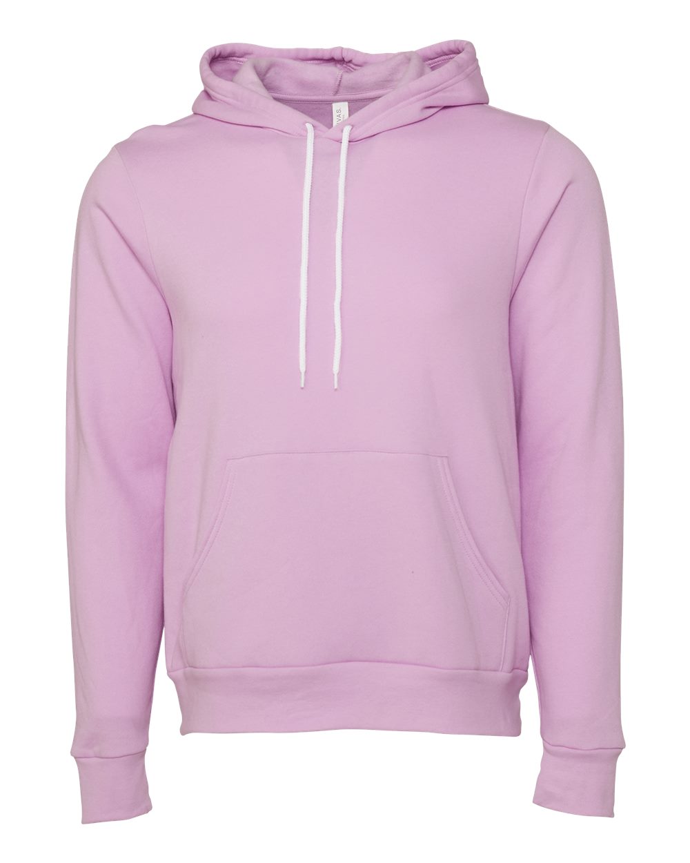 Unisex Sponge Fleece Hoodie - Front - B86306092 - Lilac