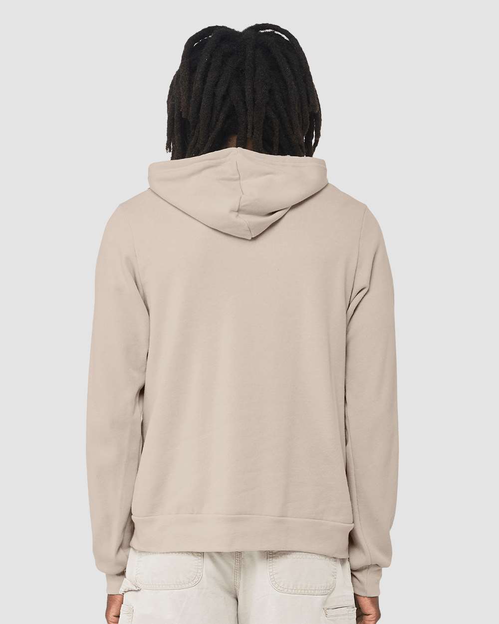 Unisex Sponge Fleece Hoodie - OnModelBack - B86306152 - Heather Dust