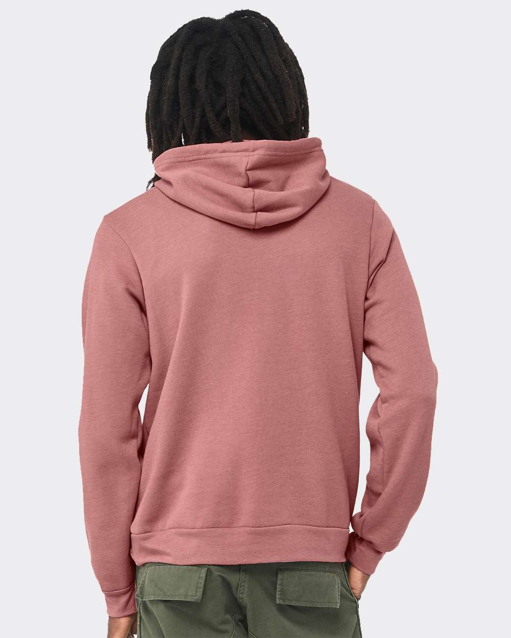 Unisex Sponge Fleece Hoodie - OnModelBack - B86306162 - Heather Mauve