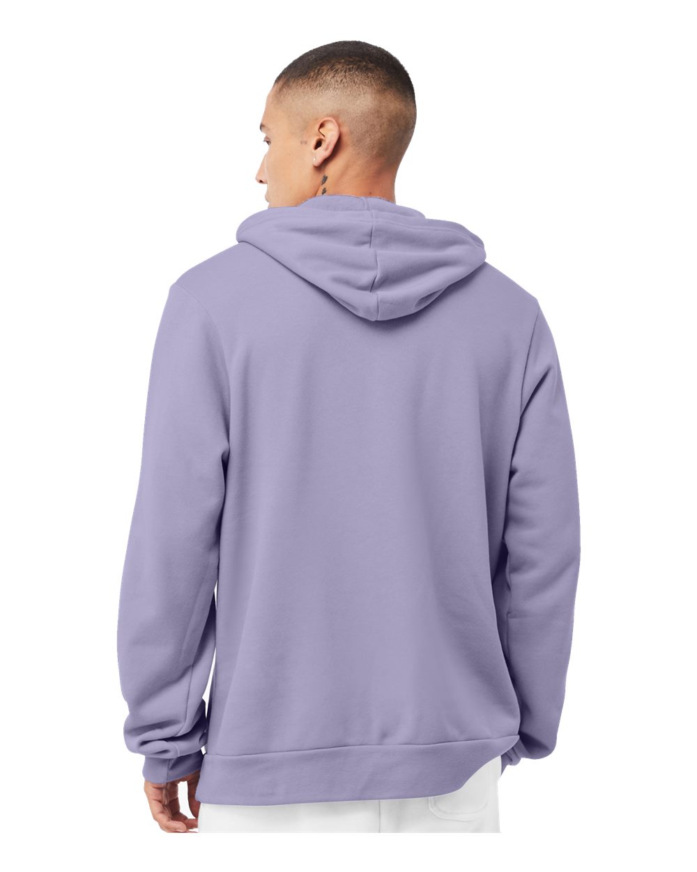 Unisex Sponge Fleece Hoodie - OnModelBack - B86306422 - Dark Lavender
