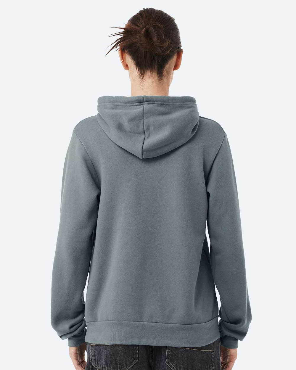 Unisex Sponge Fleece Hoodie - OnModelBack - B86306802 - Blue Storm
