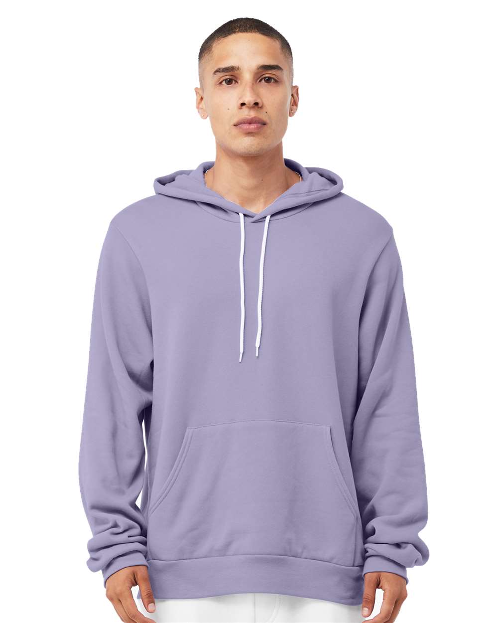 Unisex Sponge Fleece Hoodie - OnModelFront - B86306422 - Dark Lavender