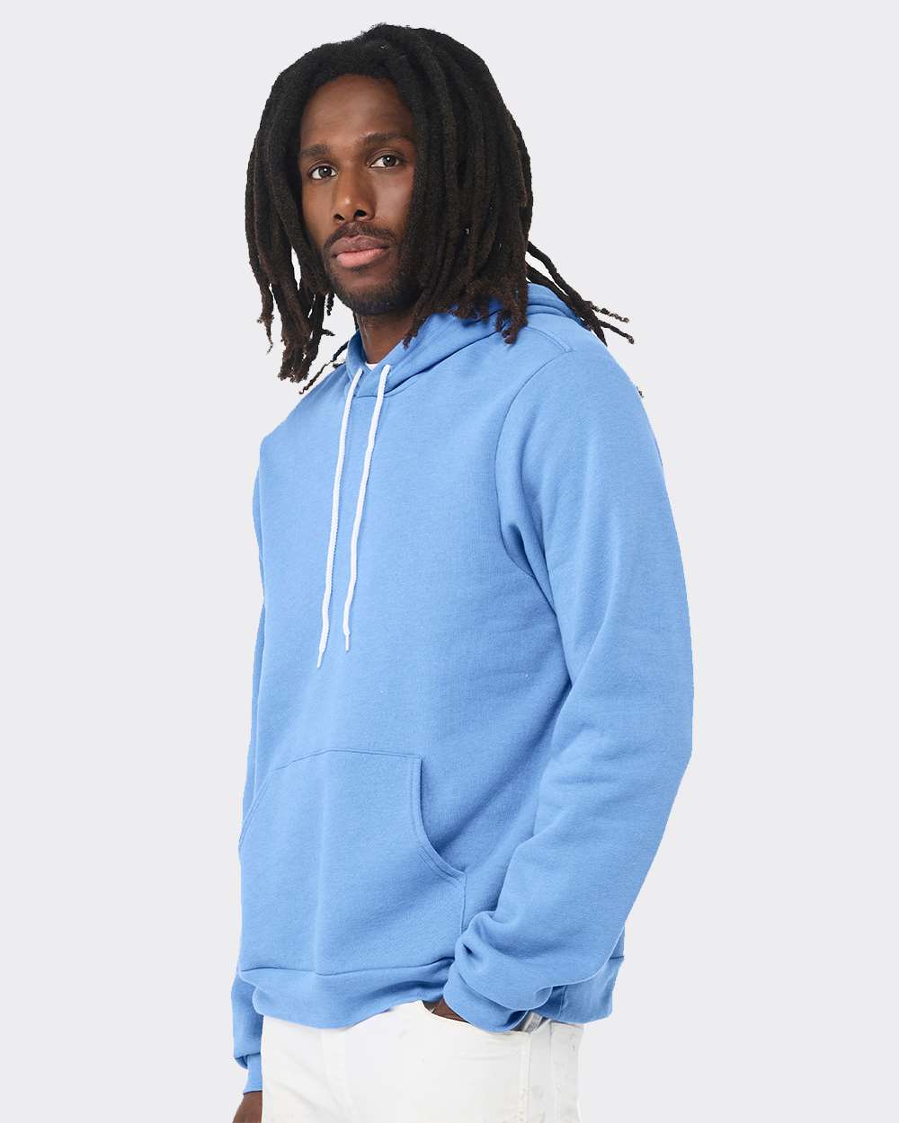 Unisex Sponge Fleece Hoodie - OnModelSide - B86306052 - Carolina Blue