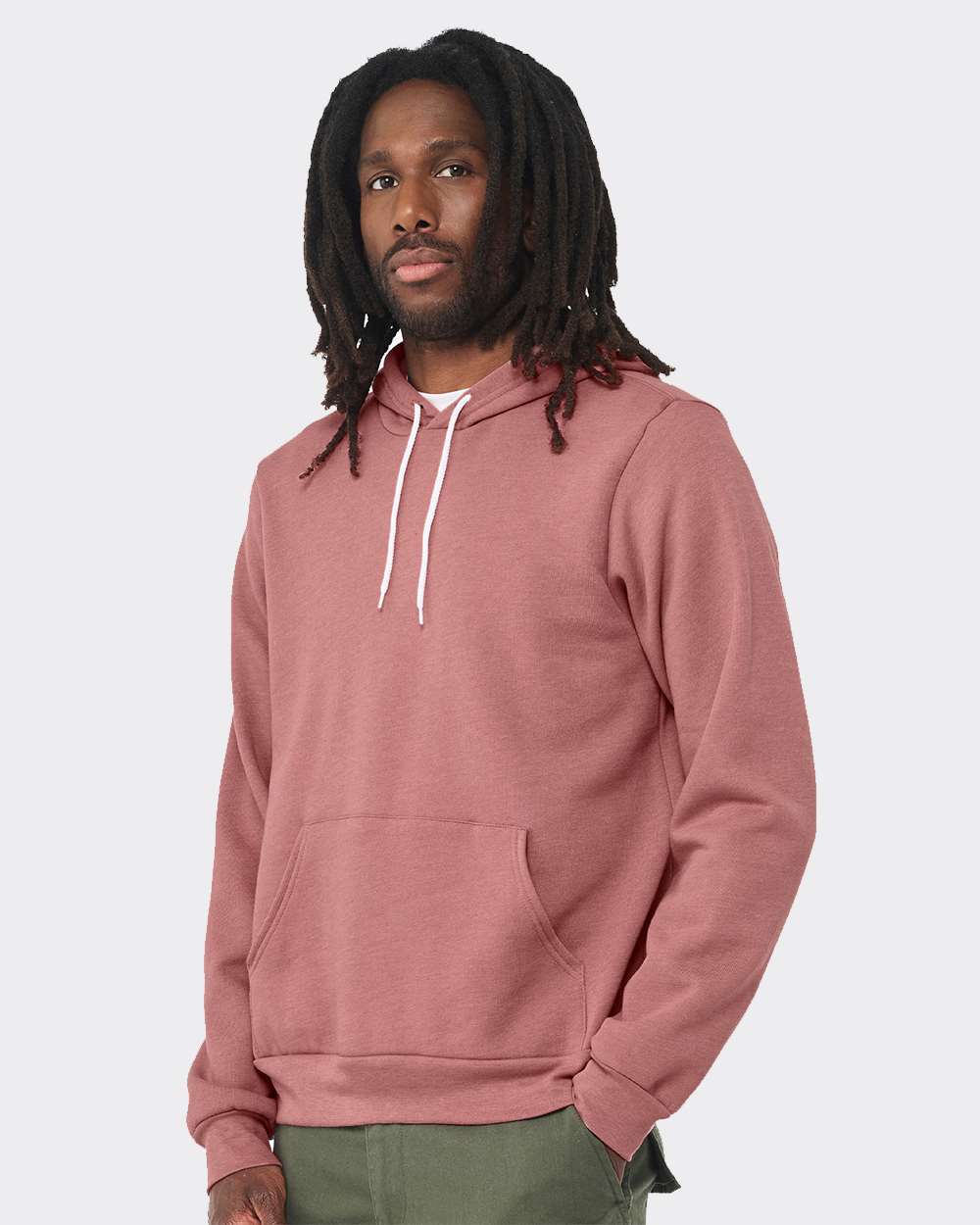 Unisex Sponge Fleece Hoodie - OnModelSide - B86306162 - Heather Mauve