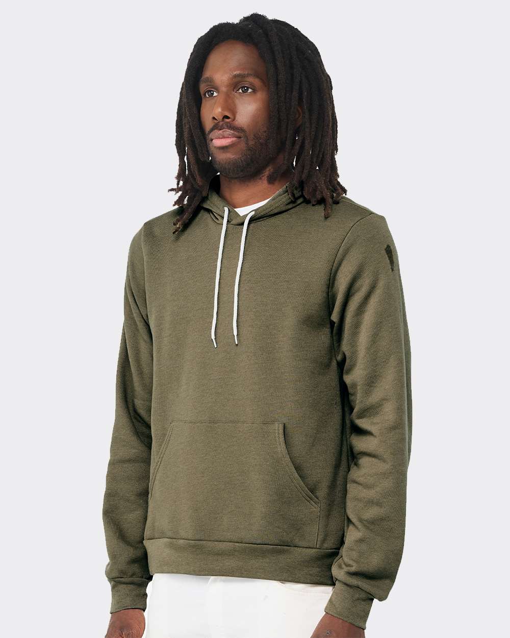 Unisex Sponge Fleece Hoodie - OnModelSide - B86306192 - Heather Olive