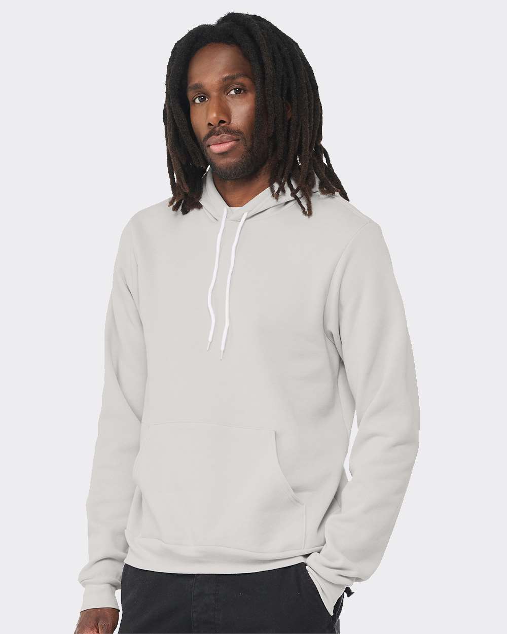 Unisex Sponge Fleece Hoodie - OnModelSide - B86306262 - Silver