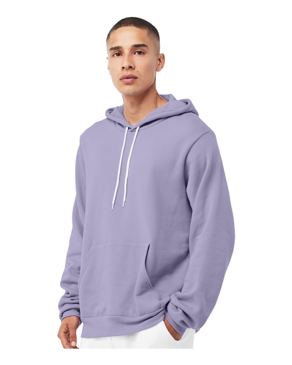 Unisex Sponge Fleece Hoodie - OnModelSide - B86306422 - Dark Lavender