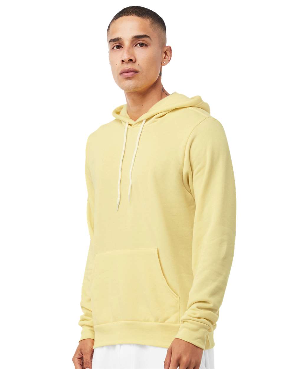 Unisex Sponge Fleece Hoodie - OnModelSide - B86306472 - French Vanilla