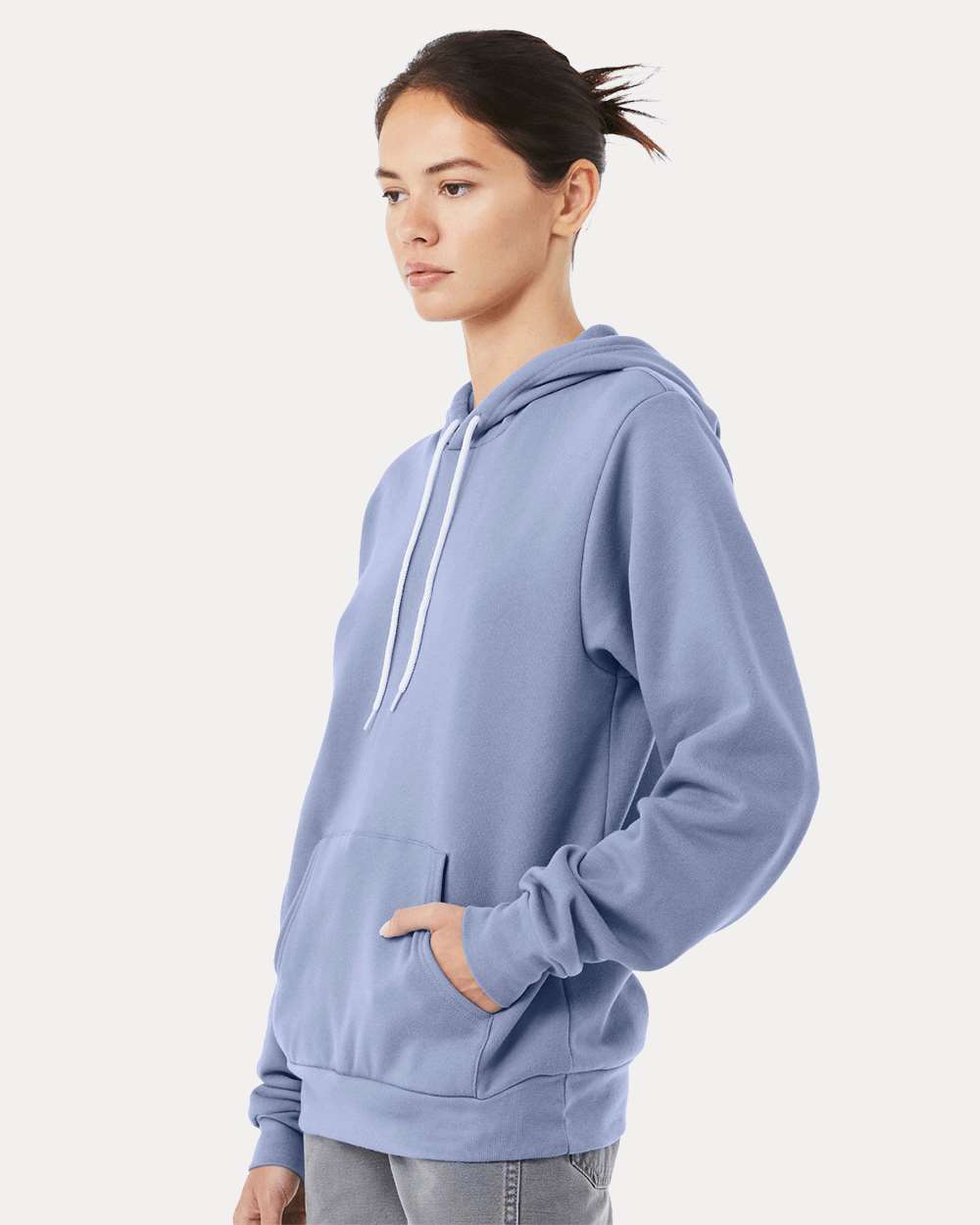 Unisex Sponge Fleece Hoodie - OnModelSide - B86306812 - Lavender Blue
