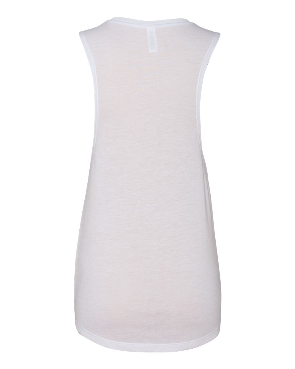 Women's Flowy Scoop Muscle Tank - Back - B55806003 - White