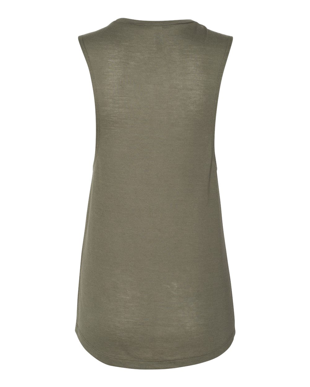 Women's Flowy Scoop Muscle Tank - Back - B55806063 - Military Green