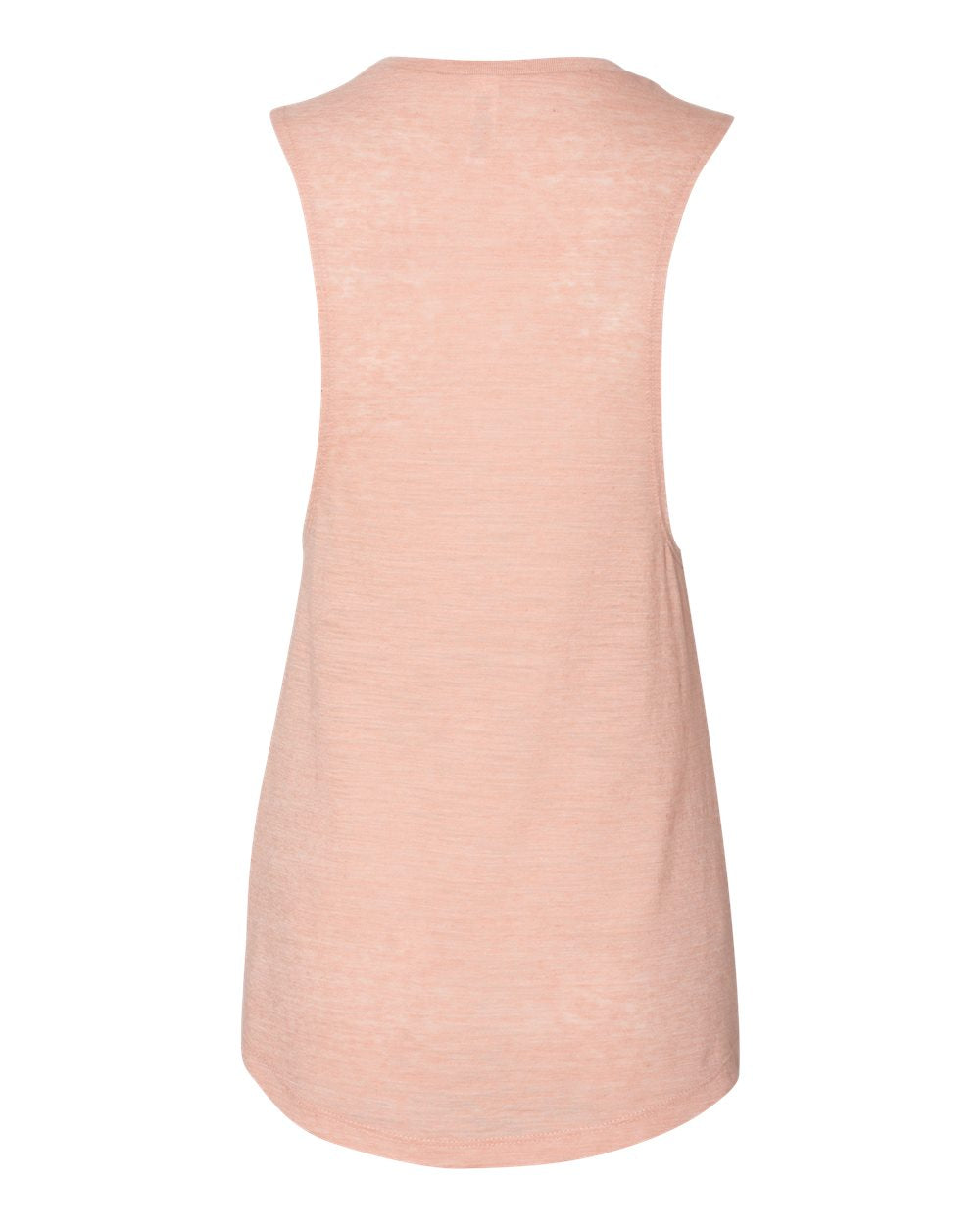 Women's Flowy Scoop Muscle Tank - Back - B55806343 - Peach Slub