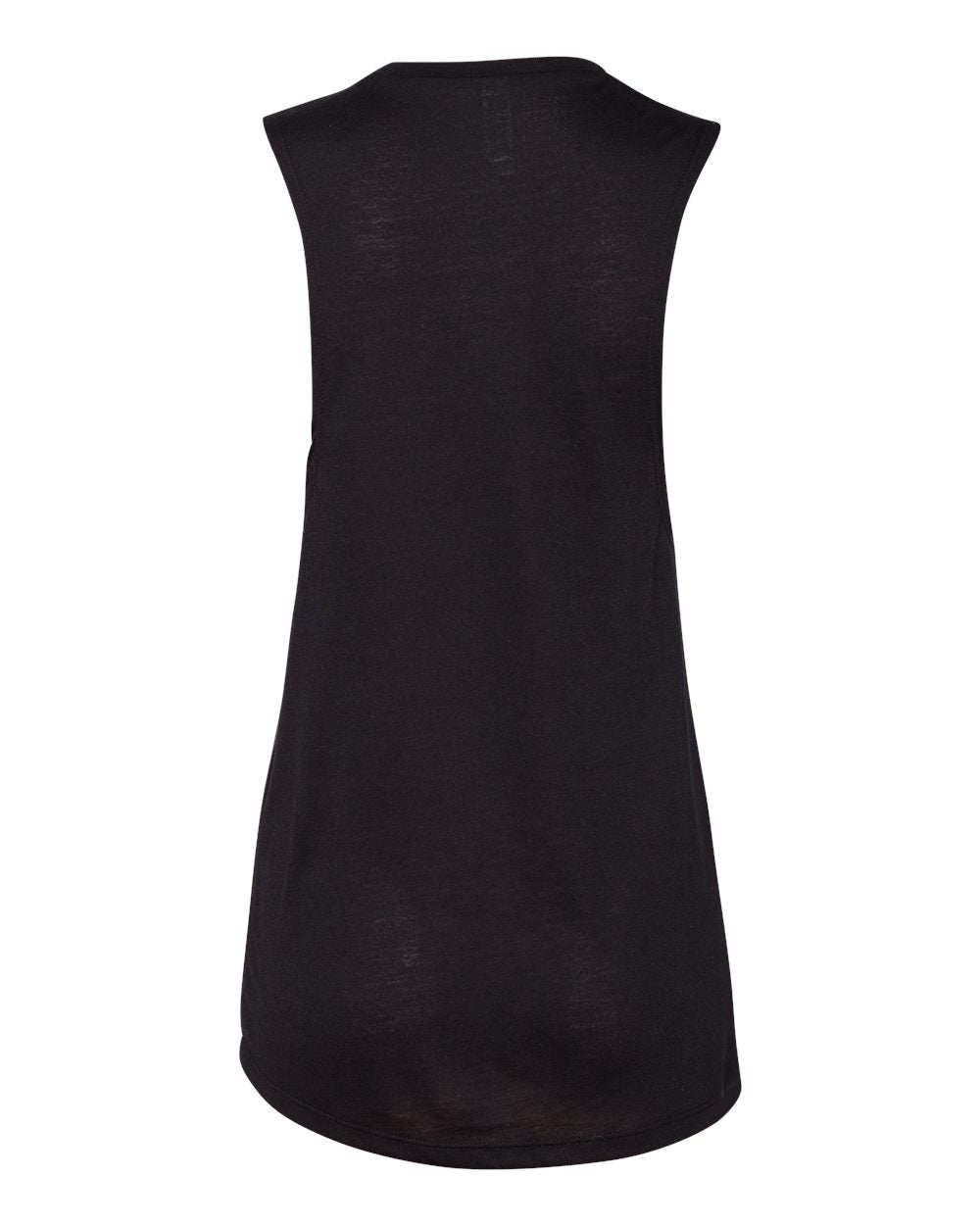 Women's Flowy Scoop Muscle Tank - Back - B55806503 - Black