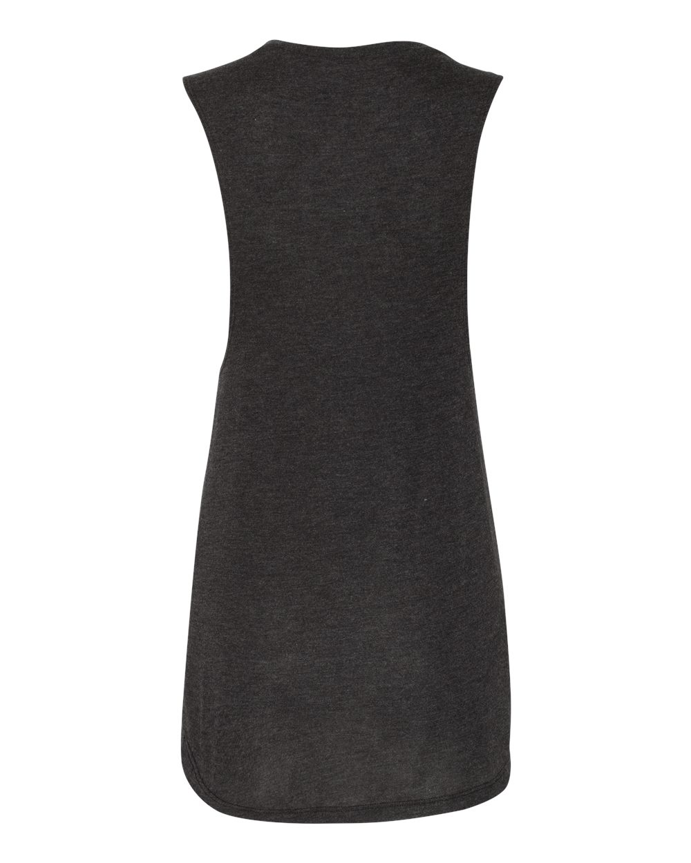 Women's Flowy Scoop Muscle Tank - Back - B55806573 - Black Heather