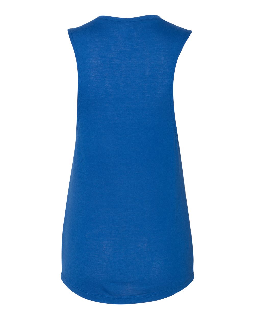 Women's Flowy Scoop Muscle Tank - Back - B55806683 - True Royal