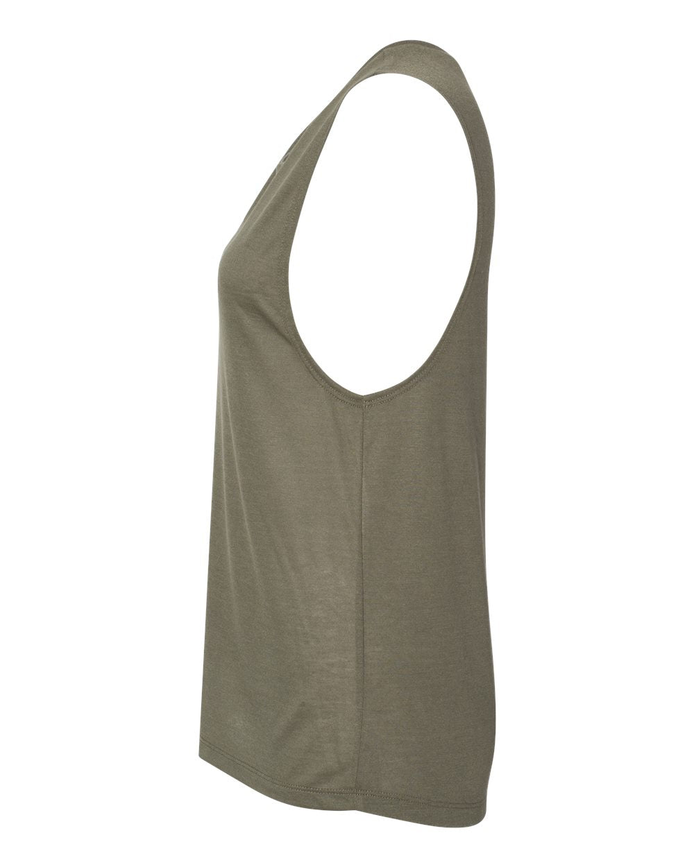 Women's Flowy Scoop Muscle Tank - DirectSide - B55806063 - Military Green