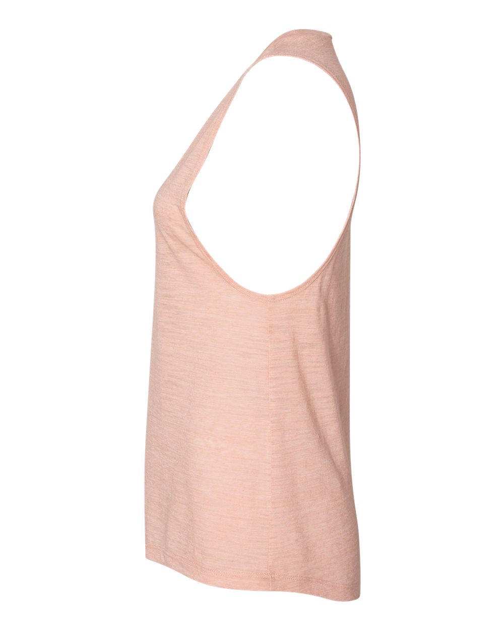 Women's Flowy Scoop Muscle Tank - DirectSide - B55806343 - Peach Slub