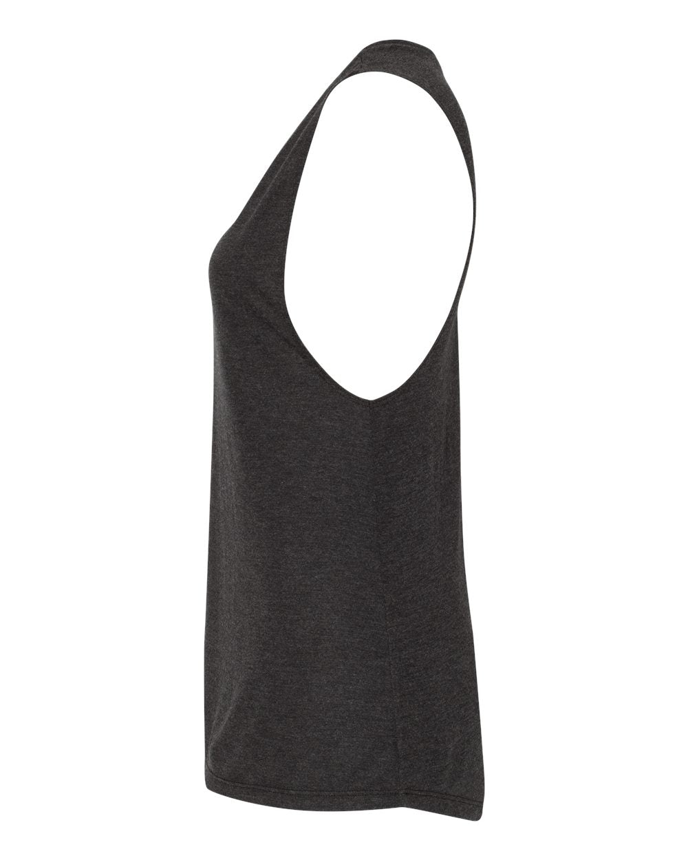 Women's Flowy Scoop Muscle Tank - DirectSide - B55806573 - Black Heather