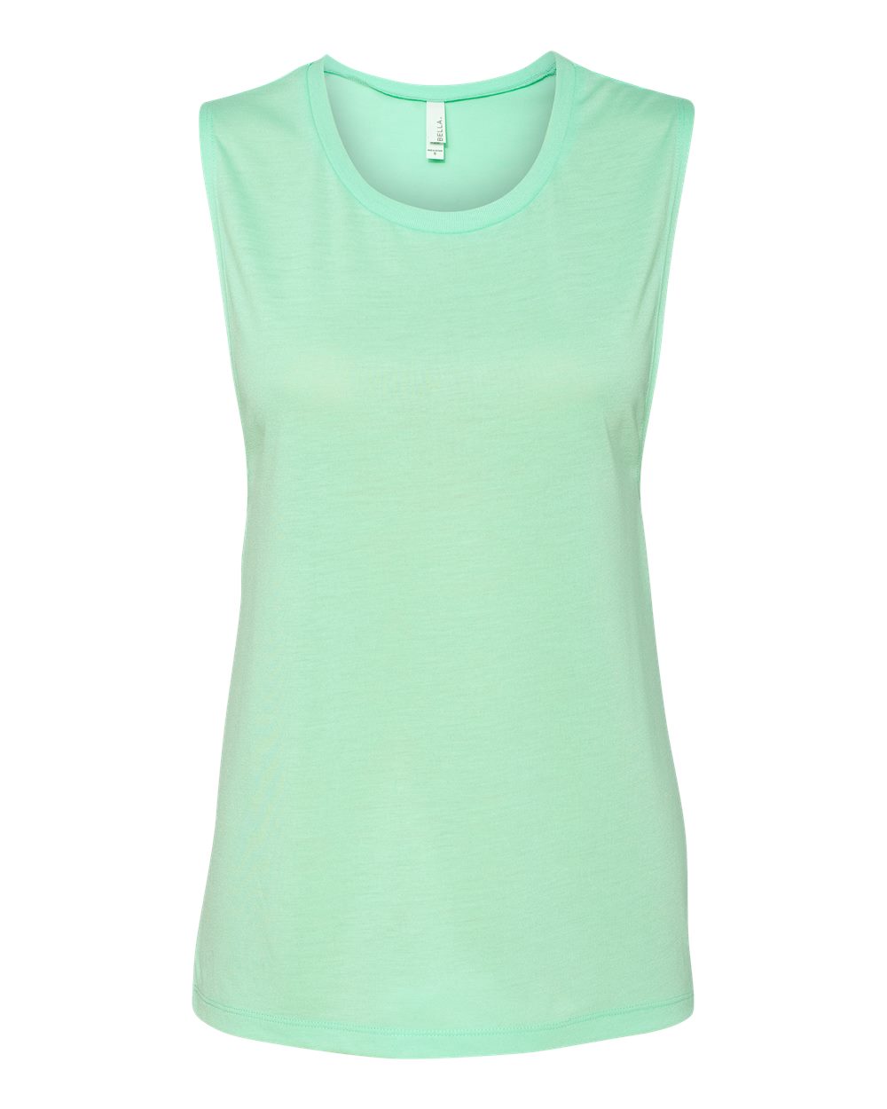 Women's Flowy Scoop Muscle Tank - Front - B55806193 - Mint