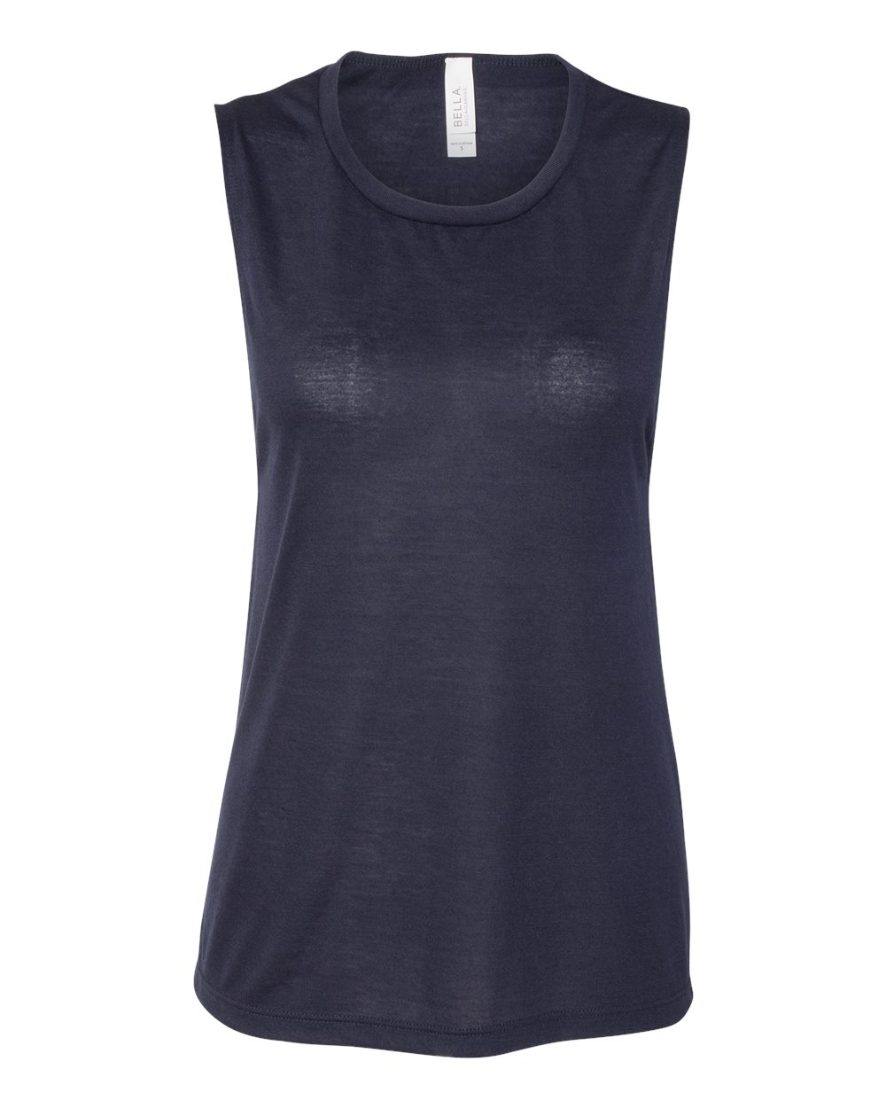 Women's Flowy Scoop Muscle Tank - Front - B55806863 - Midnight