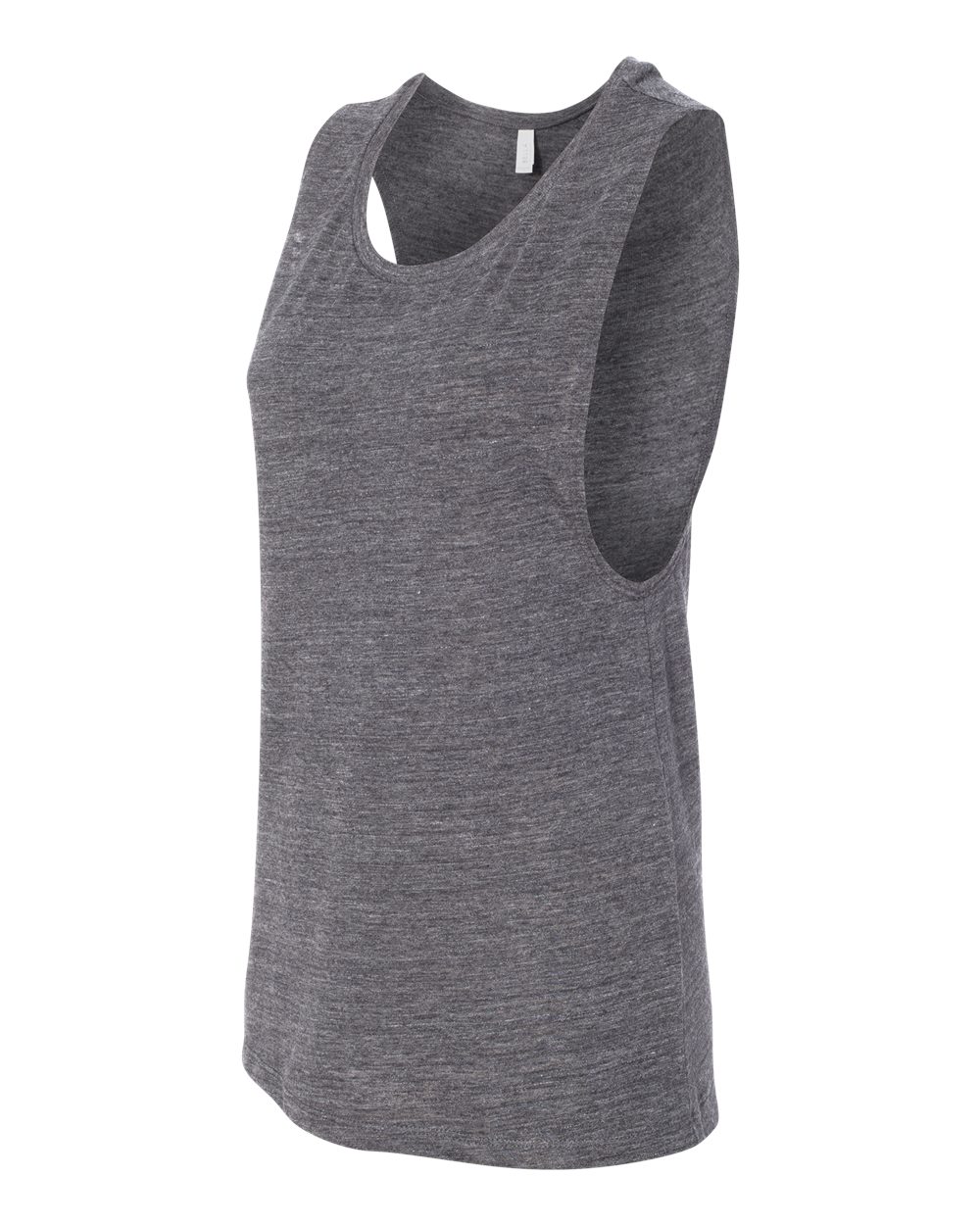Women's Flowy Scoop Muscle Tank - Side - B55806133 - Asphalt Slub