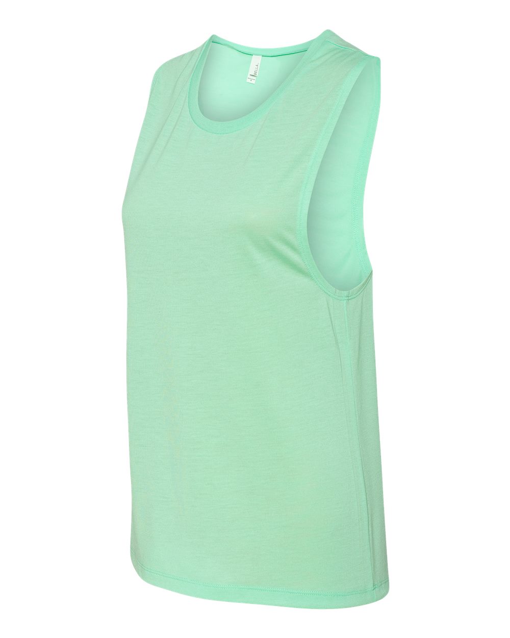 Women's Flowy Scoop Muscle Tank - Side - B55806193 - Mint