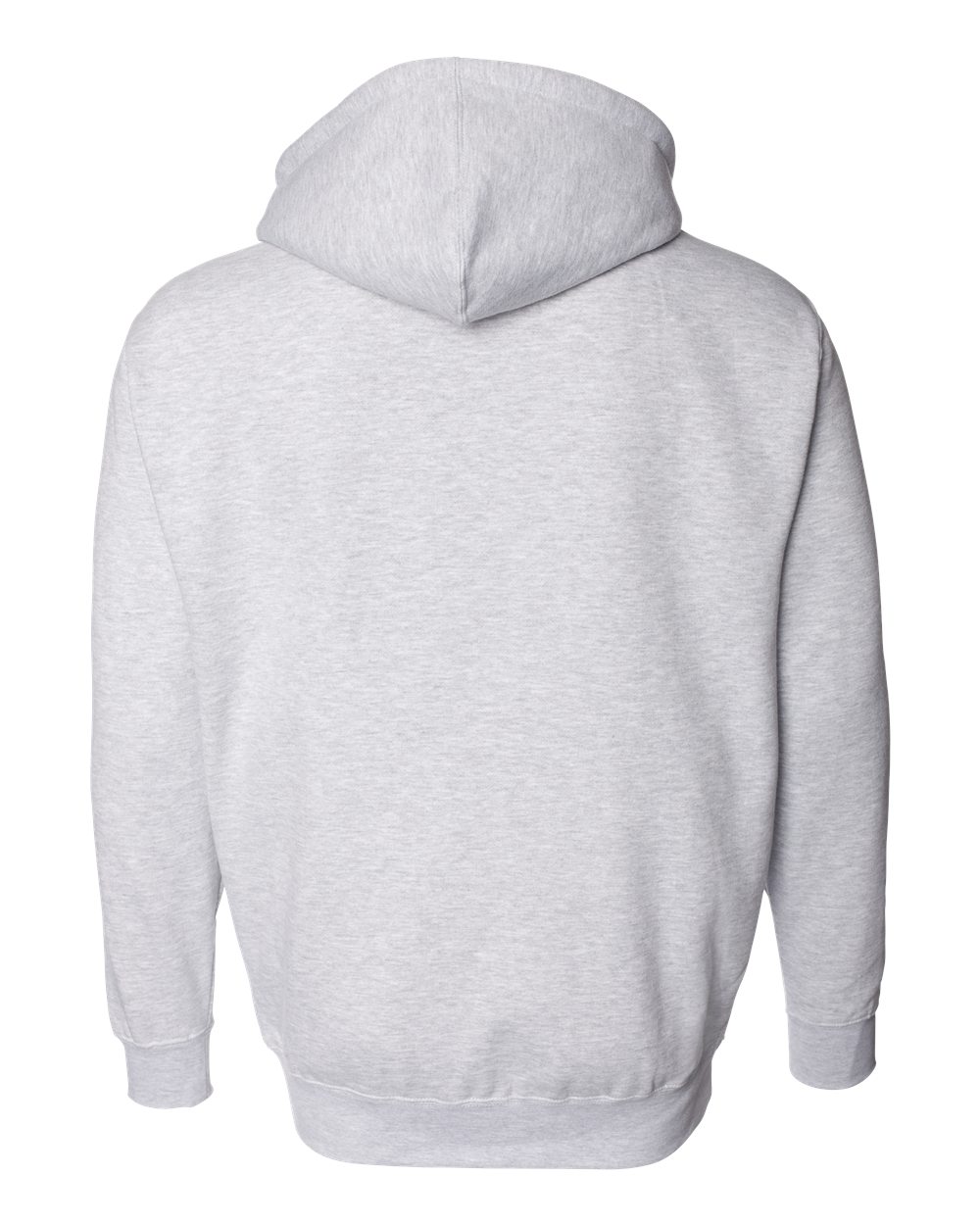 Unisex Heavyweight Full-Zip Hooded Sweatshirt - Back - B20476352 - Grey Heather