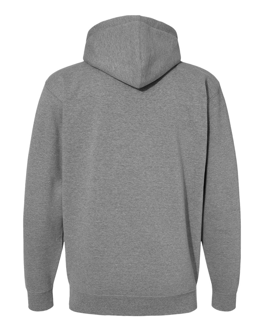 Unisex Heavyweight Full-Zip Hooded Sweatshirt - Back - B20476362 - Gunmetal Heather