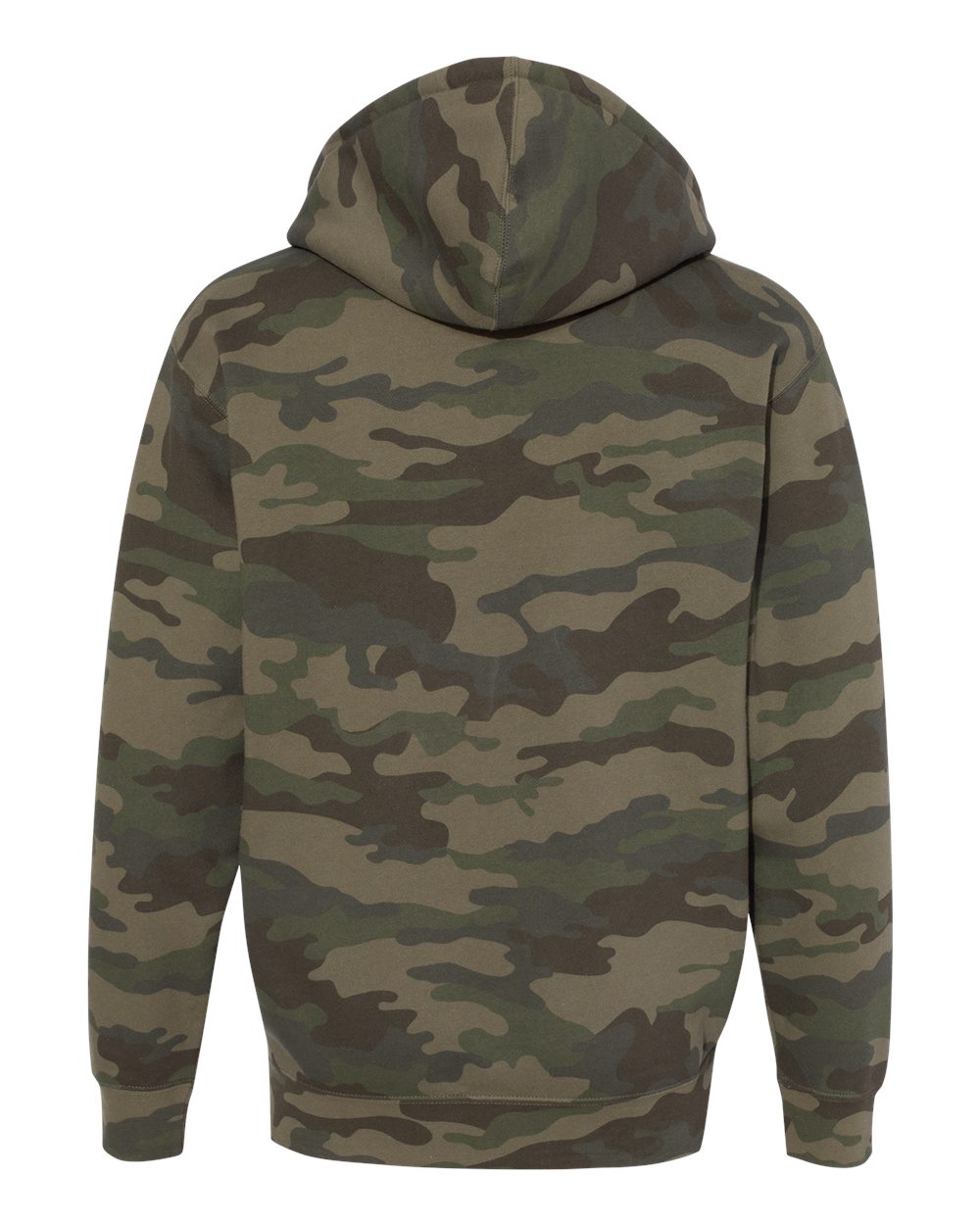 Unisex Heavyweight Full-Zip Hooded Sweatshirt - Back - B20476982 - Forest Camo