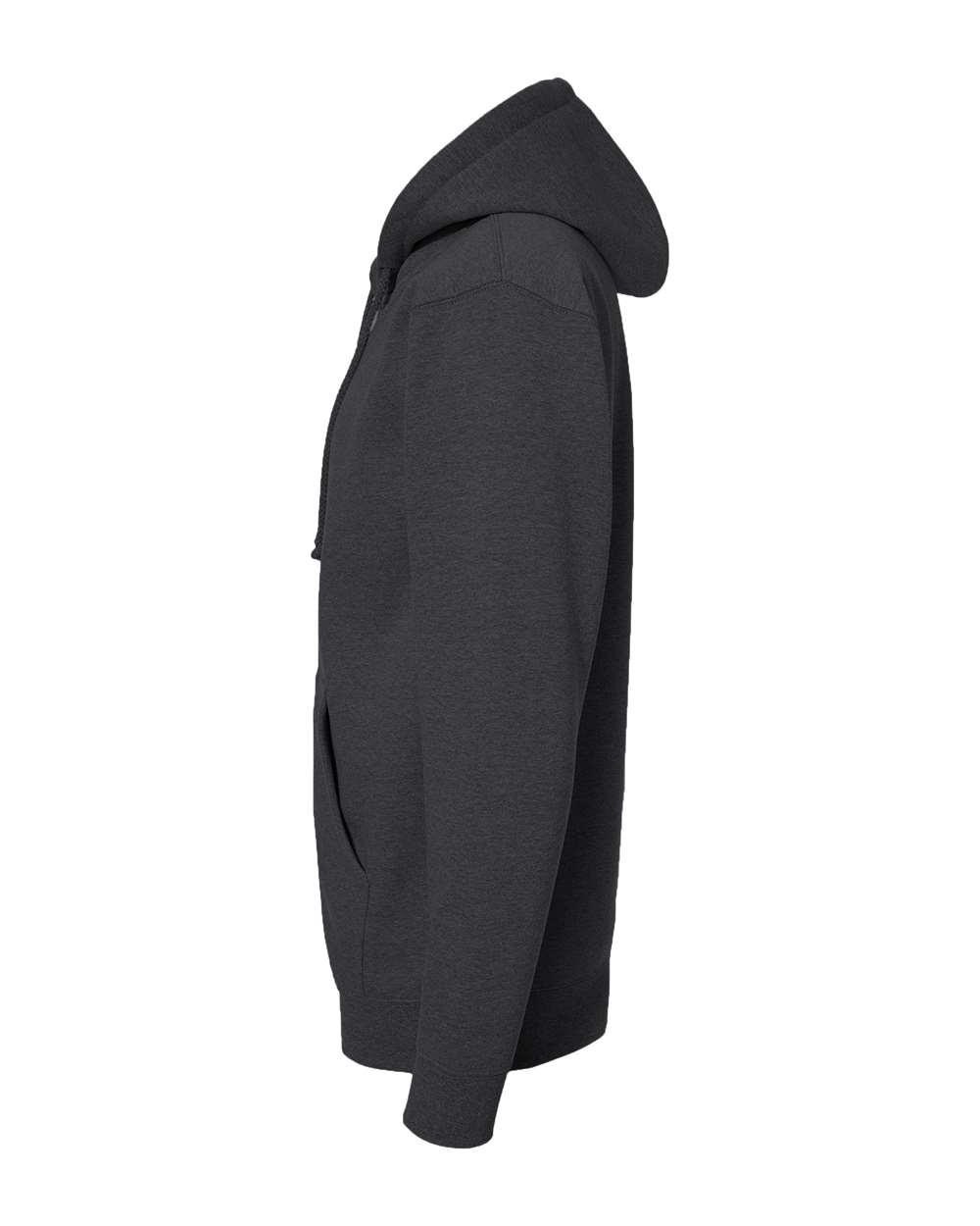 Unisex Heavyweight Full-Zip Hooded Sweatshirt - DirectSide - B20476092 - Charcoal Heather