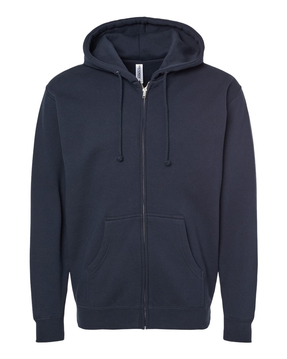 Unisex Heavyweight Full-Zip Hooded Sweatshirt - Front - B20476652 - Navy