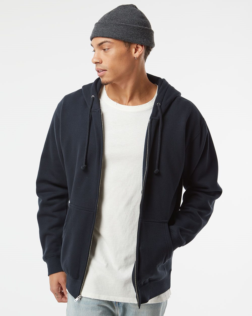 Unisex Heavyweight Full-Zip Hooded Sweatshirt - styleImage