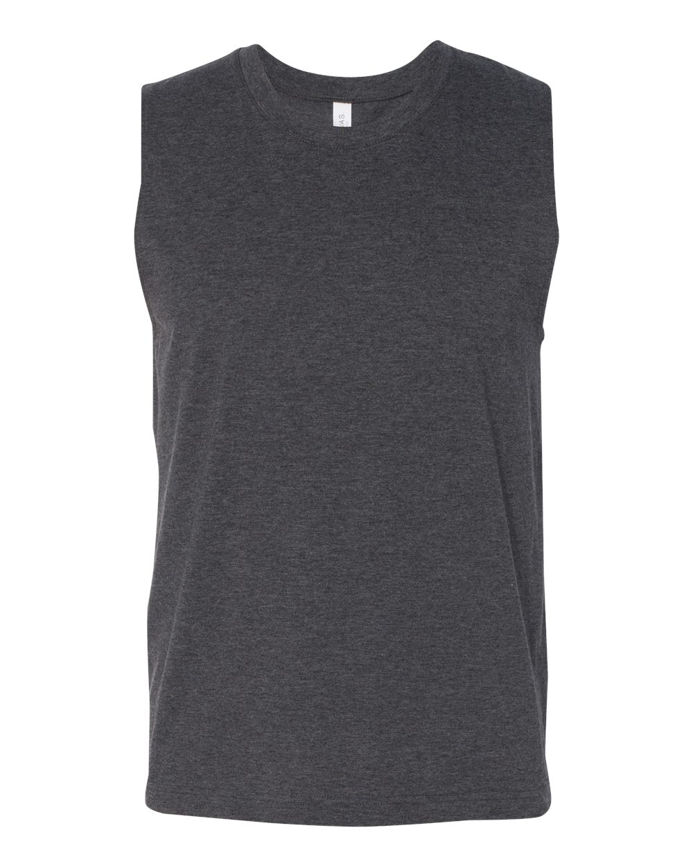 Jersey Muscle Tank - Front - B80906092 - Dark Grey Heather
