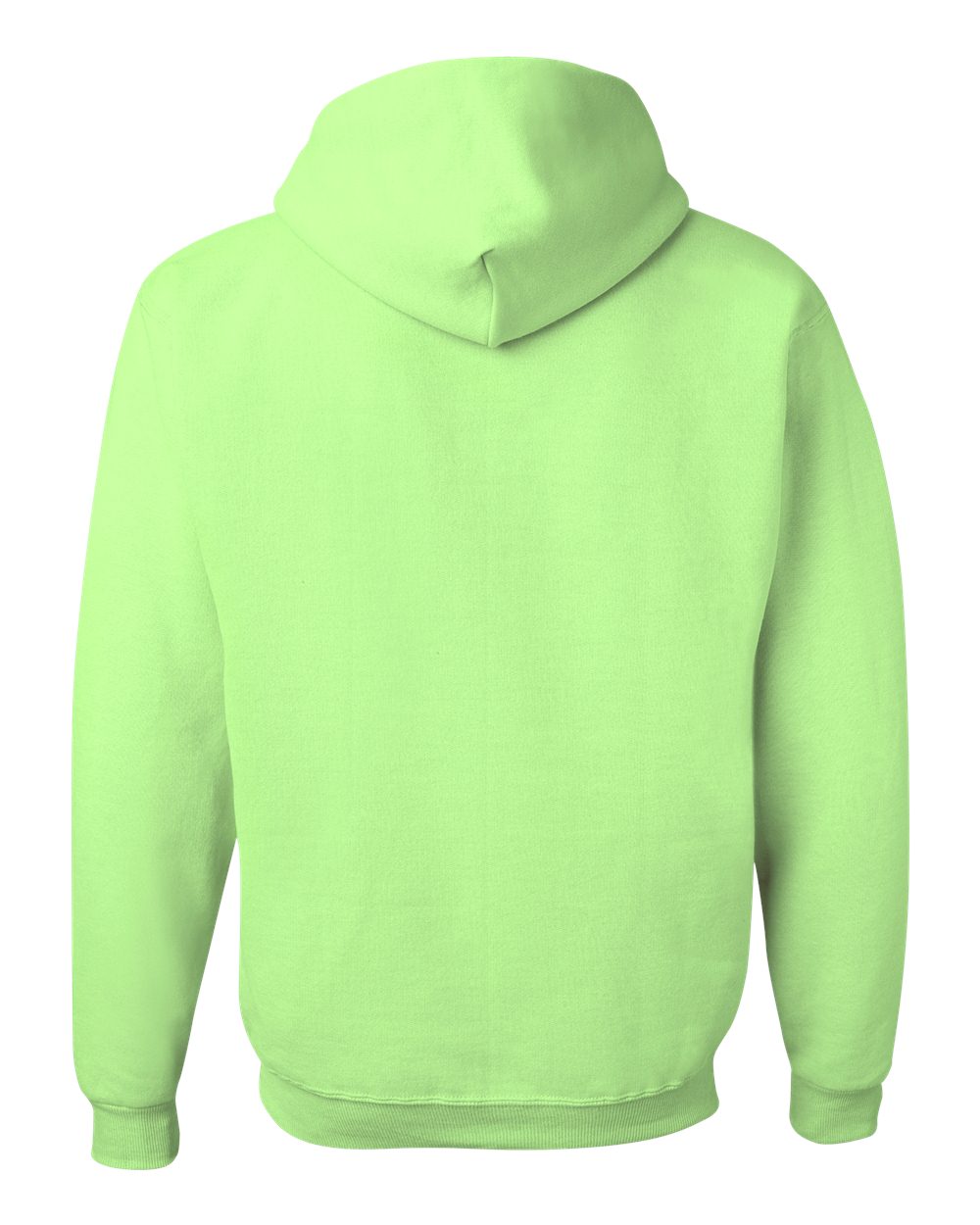 Unisex NuBlend® Hooded Sweatshirt - Back - B22035073 - Neon Green