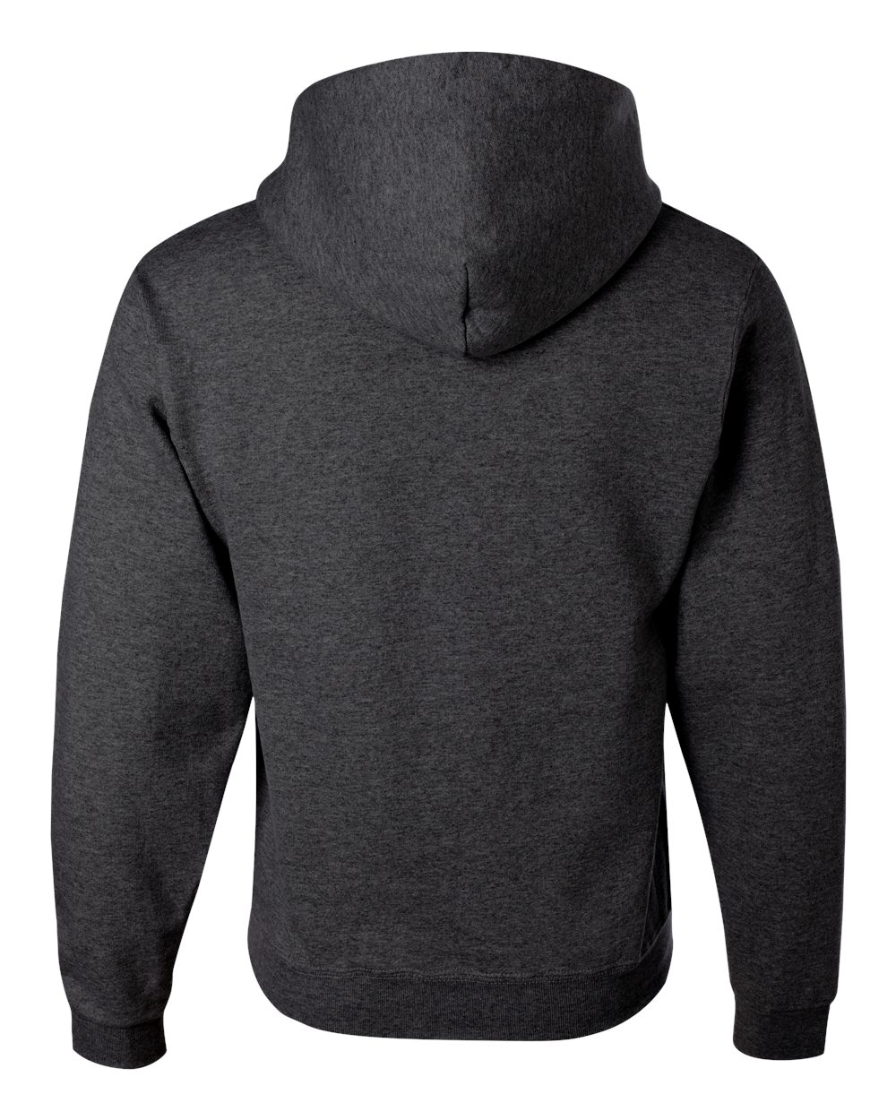 Unisex NuBlend® Hooded Sweatshirt - Back - B22035133 - Black Heather