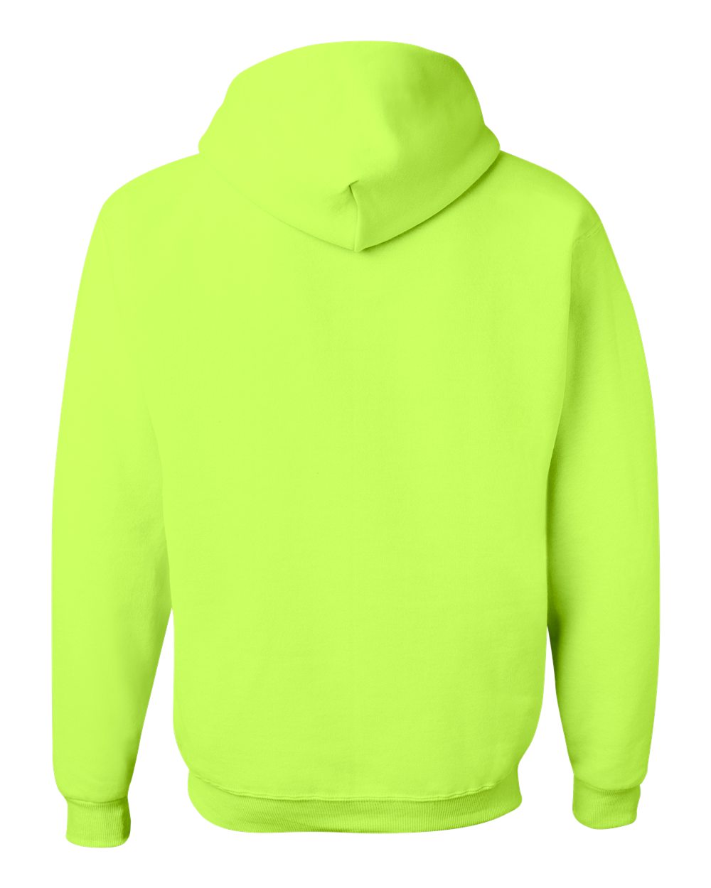 Unisex NuBlend® Hooded Sweatshirt - Back - B22035163 - Safety Green