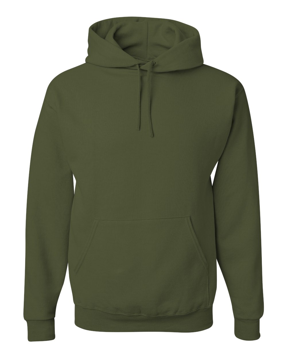 Unisex NuBlend® Hooded Sweatshirt - Front - B22035063 - Military Green