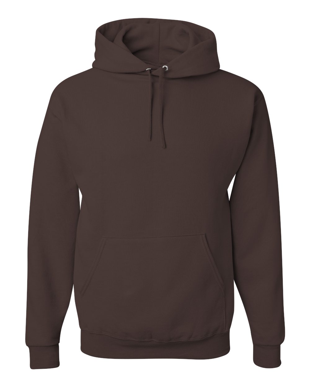Unisex NuBlend® Hooded Sweatshirt - Front - B22035553 - Chocolate