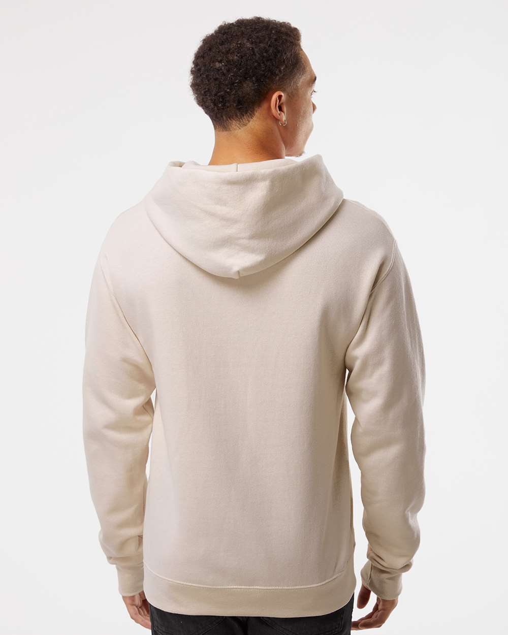 Unisex NuBlend® Hooded Sweatshirt - OnModelBack - B22035733 - Sandstone