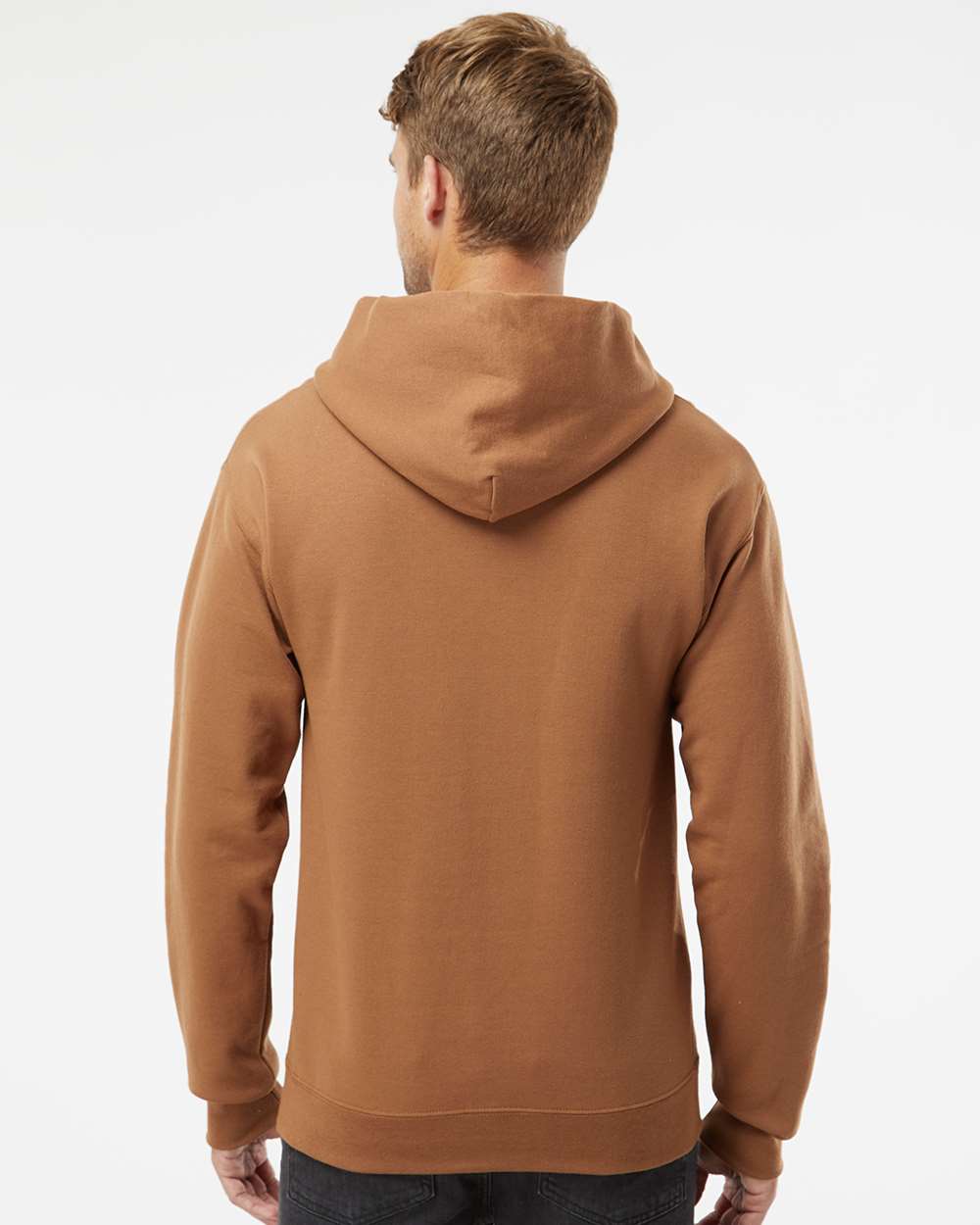 Unisex NuBlend® Hooded Sweatshirt - OnModelBack - B22035963 - Golden Pecan