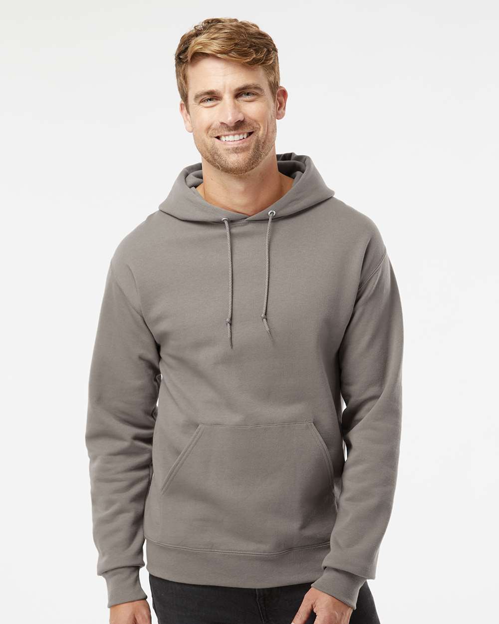 Unisex NuBlend® Hooded Sweatshirt - OnModelFront - B22035563 - Rock