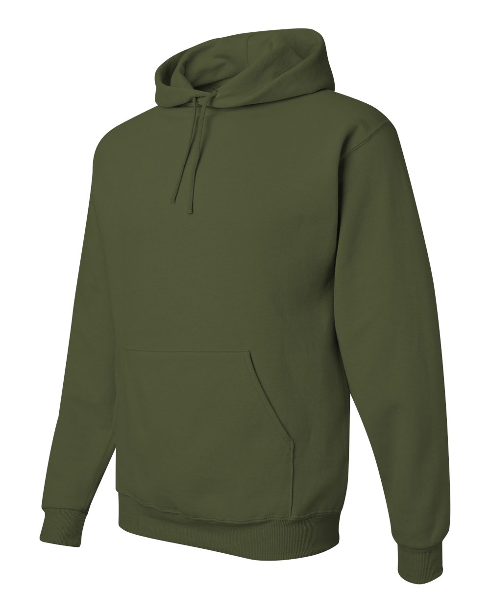 Unisex NuBlend® Hooded Sweatshirt - Side - B22035063 - Military Green