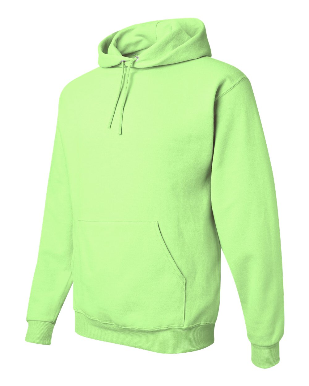 Unisex NuBlend® Hooded Sweatshirt - Side - B22035073 - Neon Green